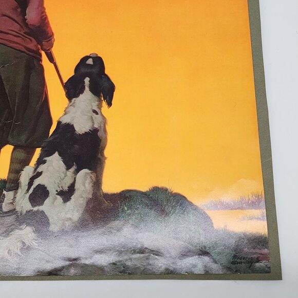Days End Print Child with Dog Picture 11"x17" by Frederic Stanley - Picture 5 of 11